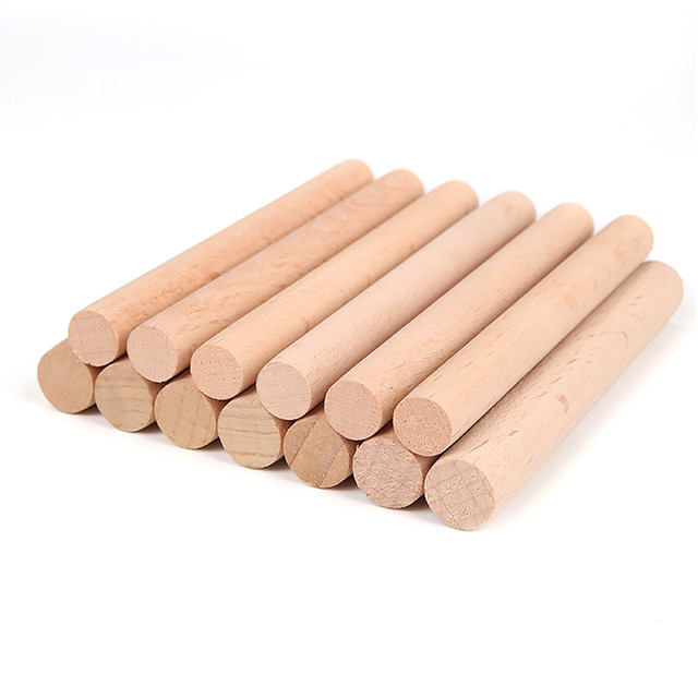 1Pcs Multisize Wooden Dowel Rods Unfinished Wood Dowels, Solid Hardwood  Sticks for Crafting, Macrame, DIY 